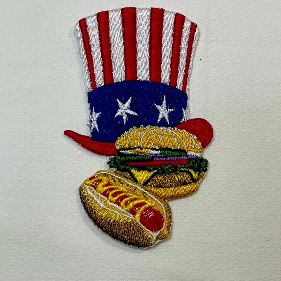 Other - Unisex Patriotic Patch- W2.57-H4.29 NWOT